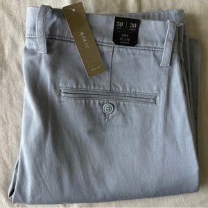 NEW J.Crew 484 Slim-fit stretch chino pant, size 30 x 30 in Light Slate, NWT